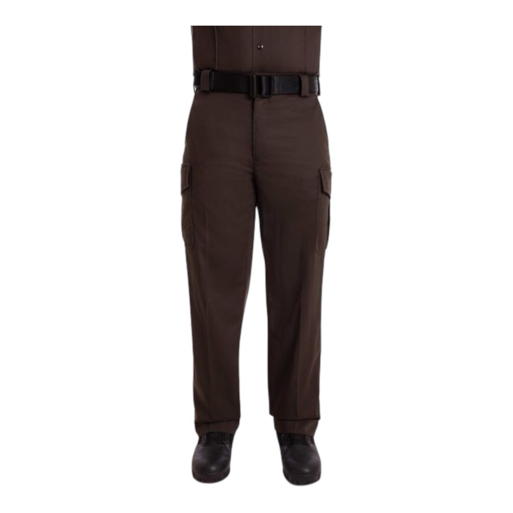 Blauer Pants Men 42 Chocolate Brown Side Pocket Rayon Cargo Uniform Unhemmed New